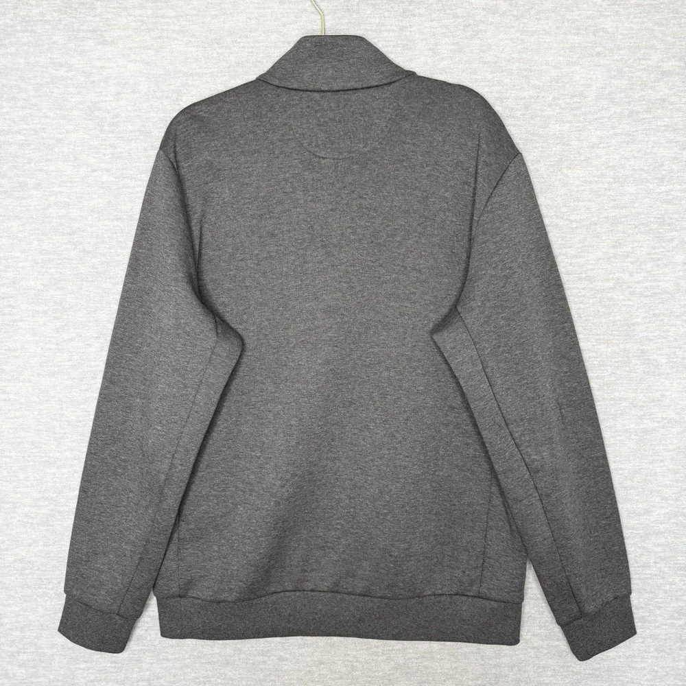 Polo Ralph Lauren Mens 1/4 Snap‎ Zip Pullover Sweatshirt Grey Large L Quarter